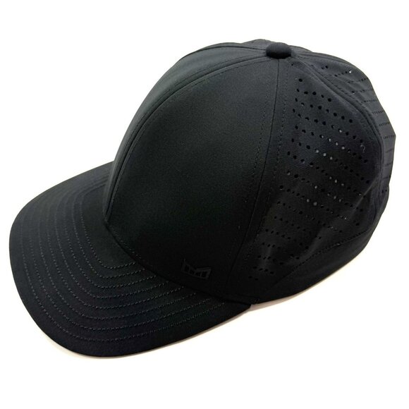 Melin MFLX Hydro Hat Water Repellent Black Performance Fitted Cap Mens 56cm - Picture 2 of 15